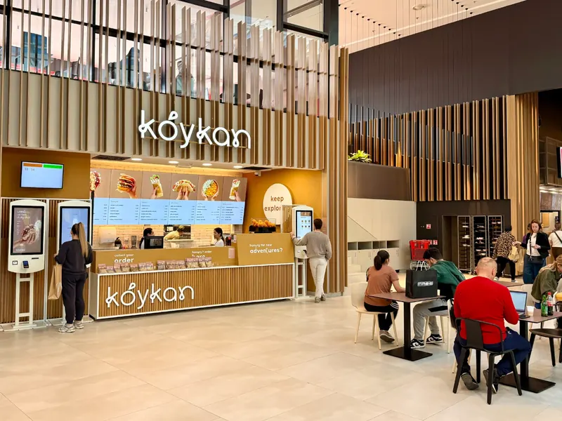 Koykan store inside a shopping mall food court